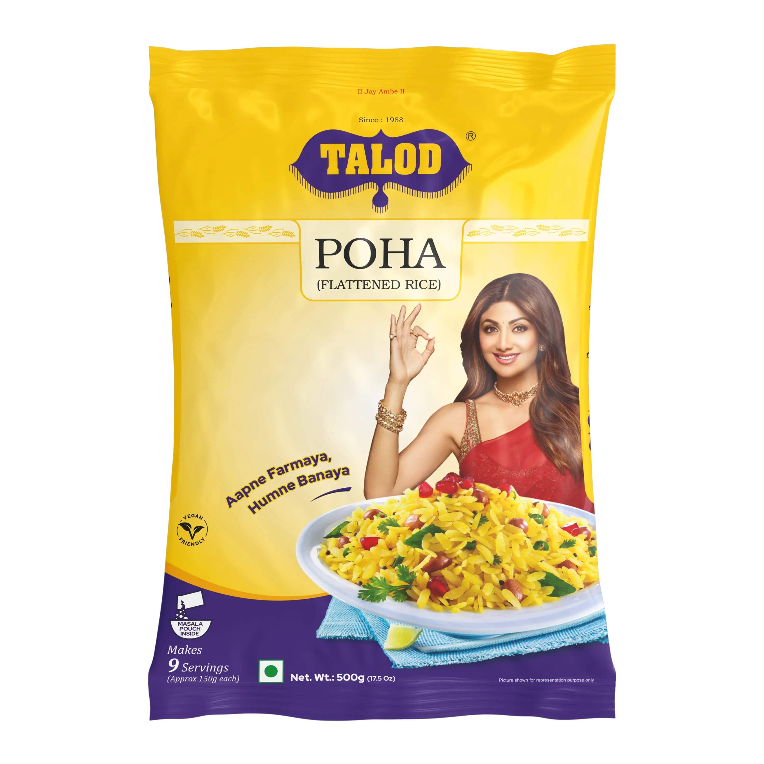 Talod Talod Instant Poha Mix - 500 gms - Veeha Foods
