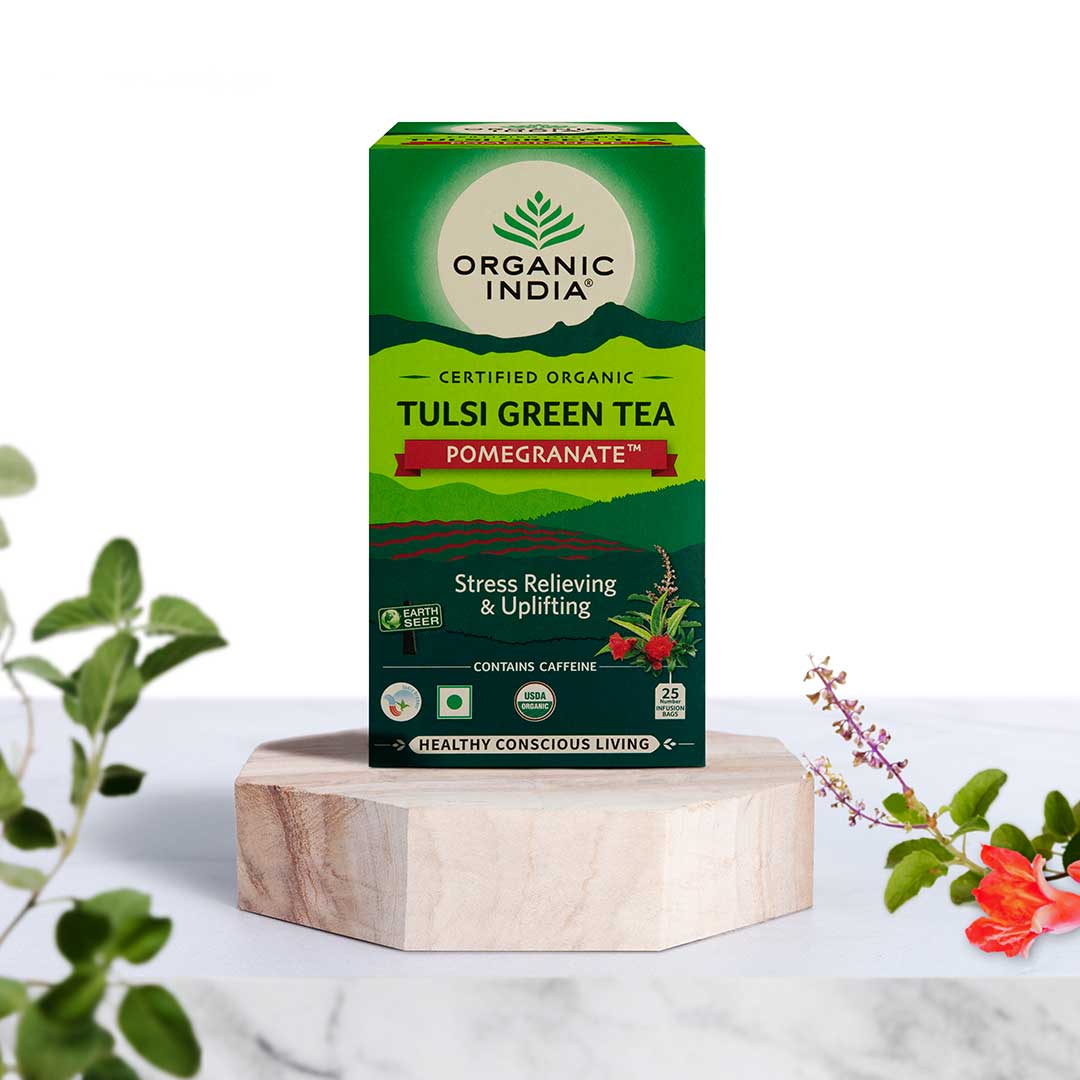 Tulsi Green Tea Pomegranate Flavour