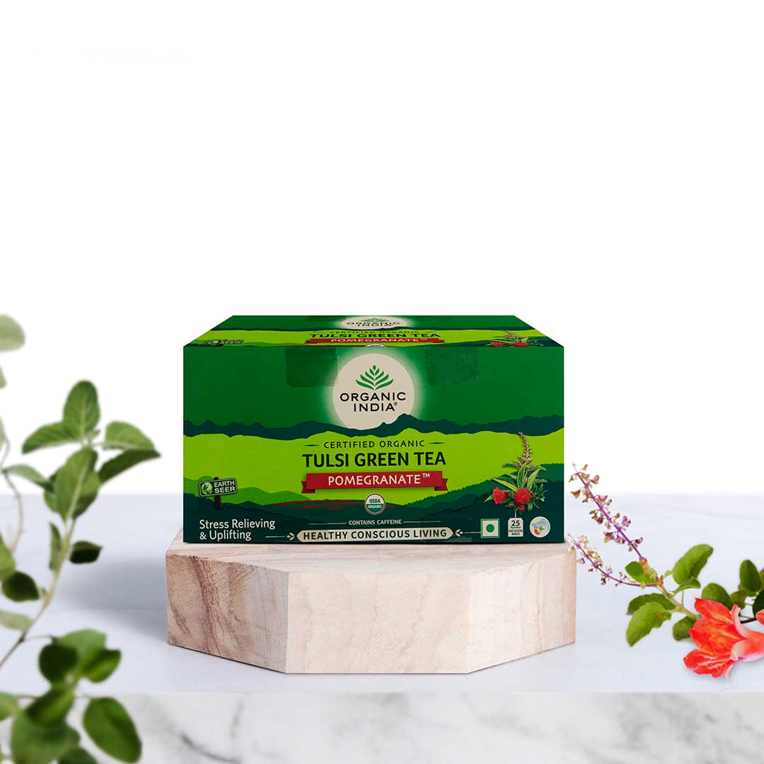 Tulsi Green Tea Pomegranate Flavour