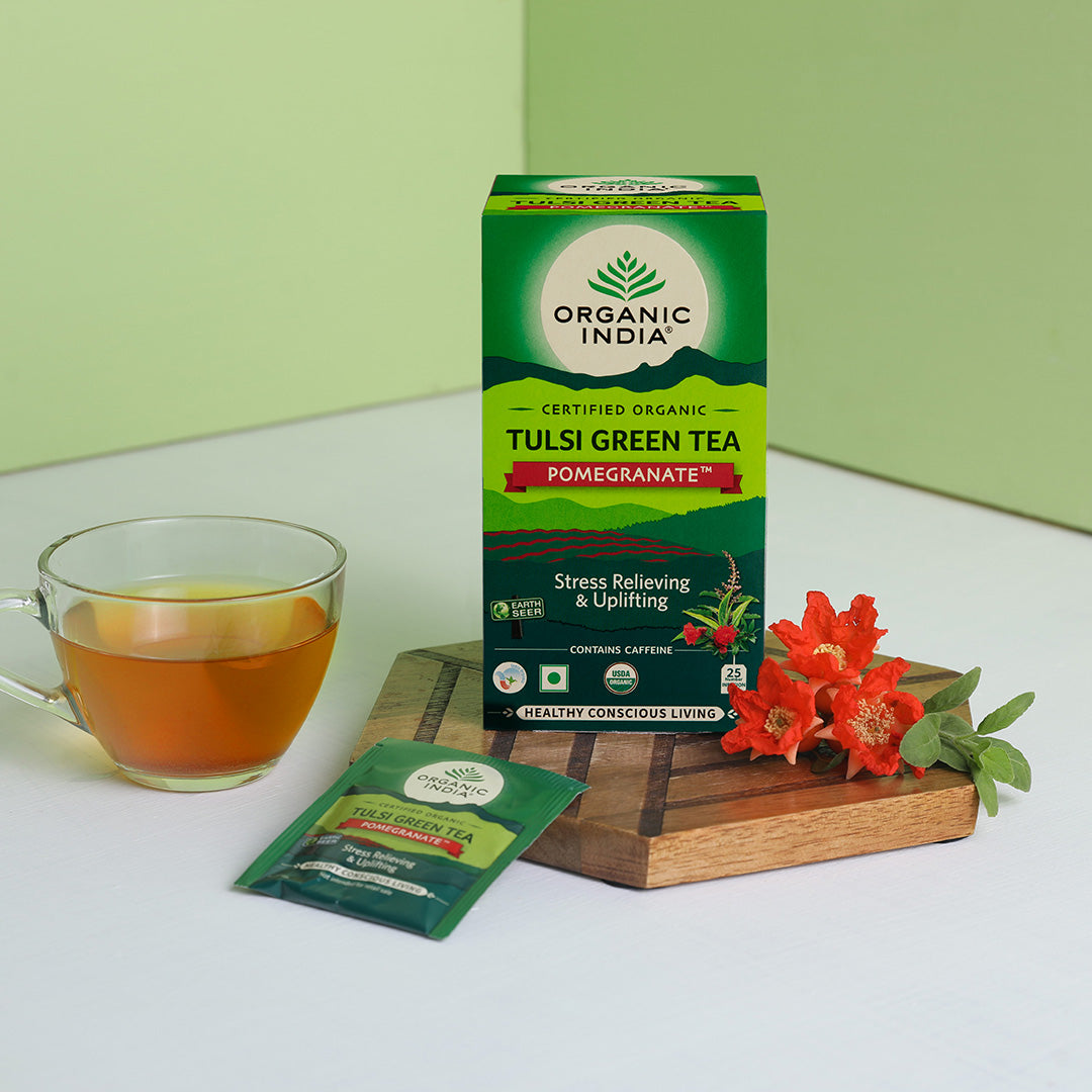 Tulsi Green Tea Pomegranate Flavour