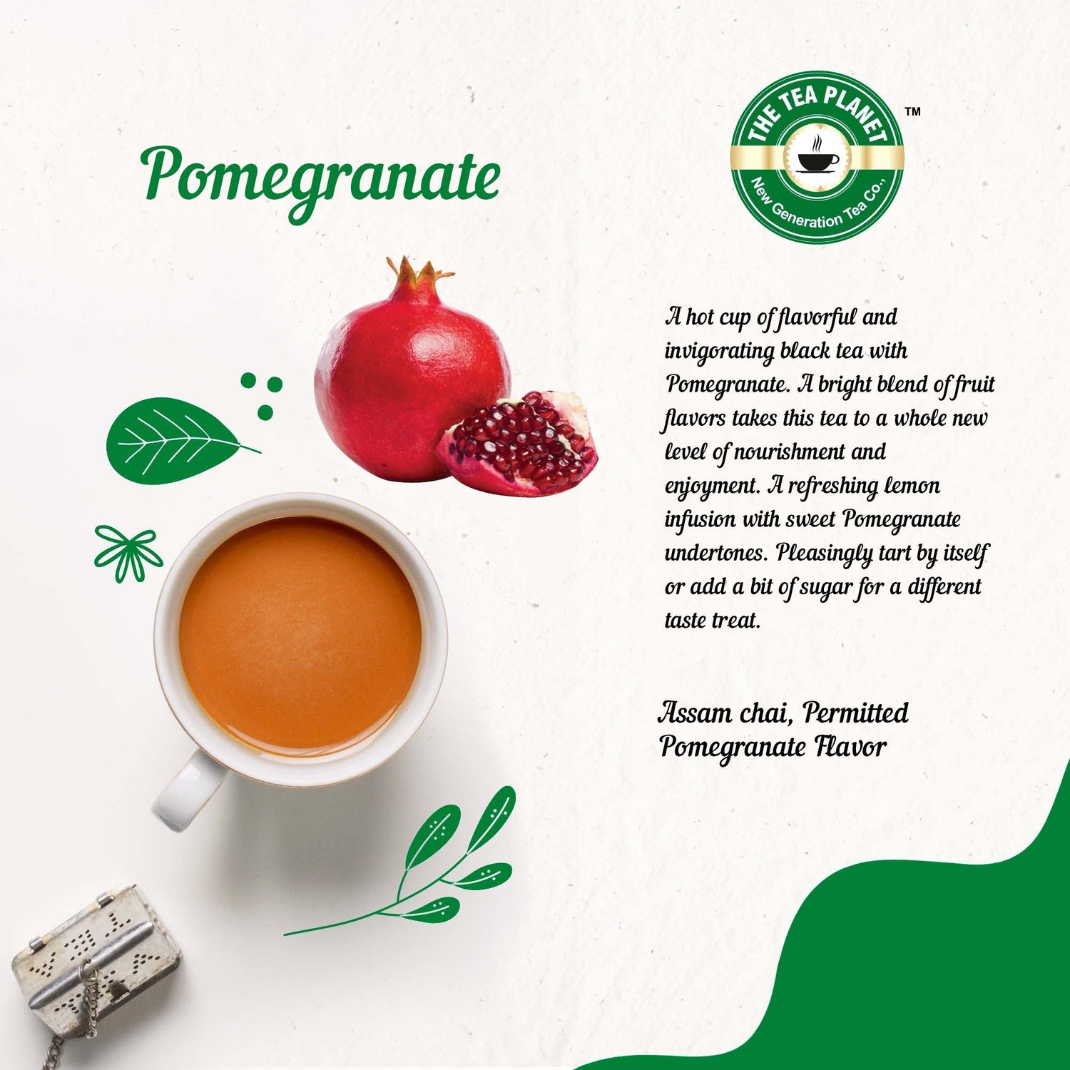 Pomegranate Flavored CTC Tea