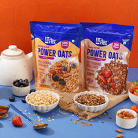 Power Oats | Peanut Butter Chocolate Flavor | No Cooking Required - Ready To Eat | 0 Added Sugar