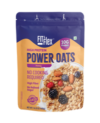 Power Oats | Honey Flavor | No Cooking Required - Ready To Eat | Zero Added Sugar