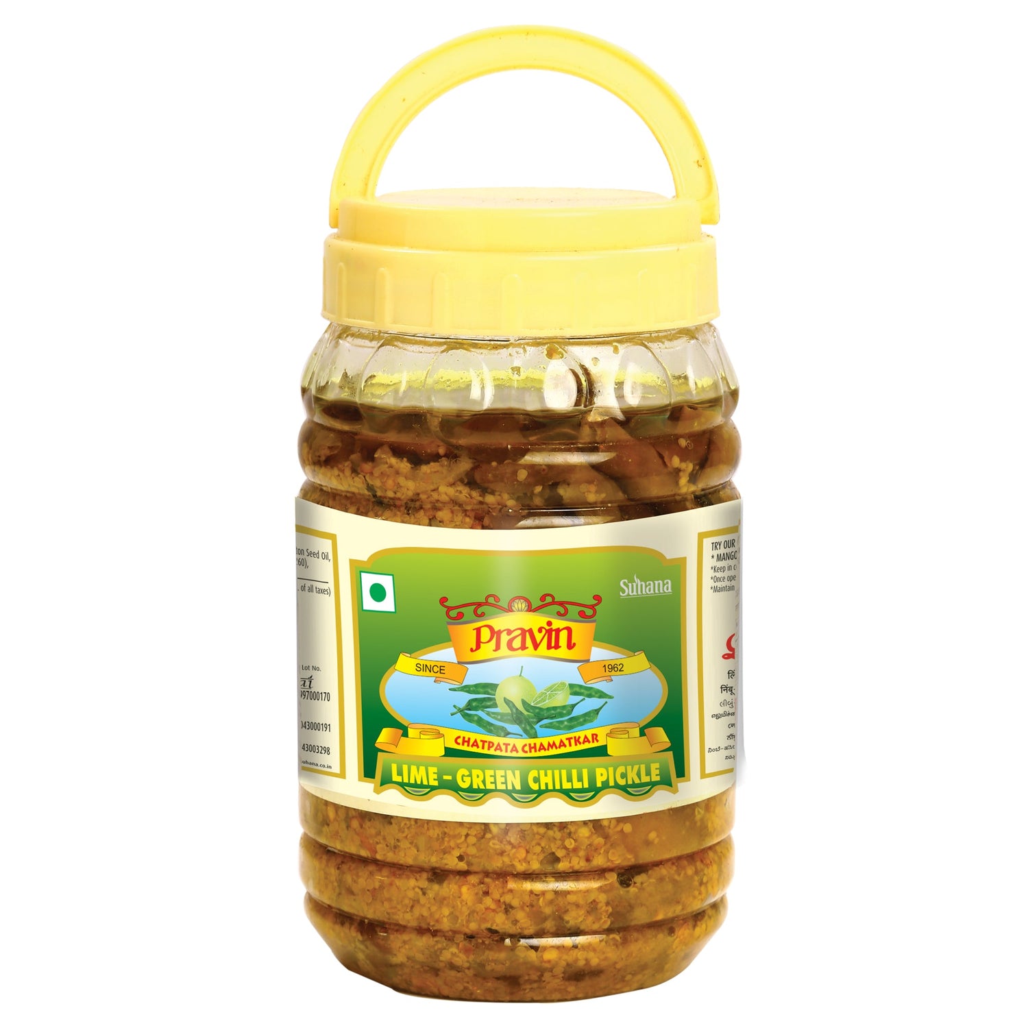 Pravin Lime - Green Chilli Pickle Jar