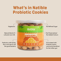 Natible Probiotic Orange Mini Cookies