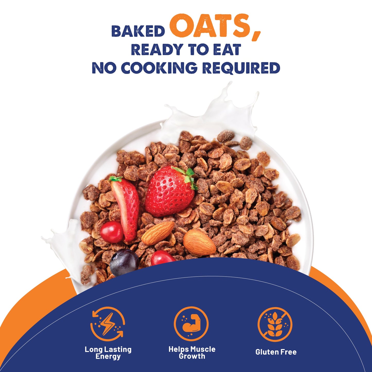 Power Oats | Peanut Butter Chocolate Flavor | No Cooking Required - Ready To Eat | 0 Added Sugar