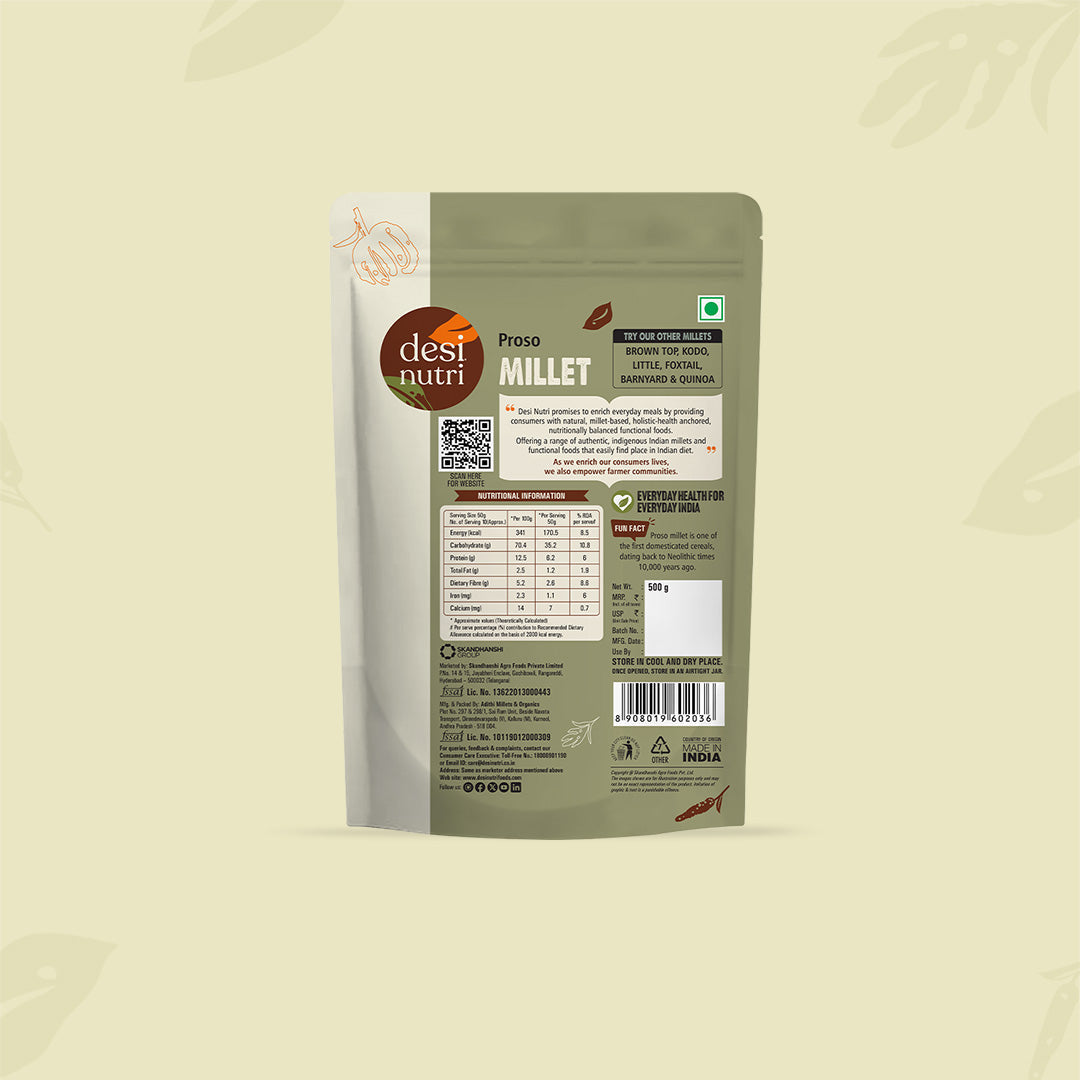 Proso Millet (Varigulu | Panivaragu | Chena Bajra) - 500g