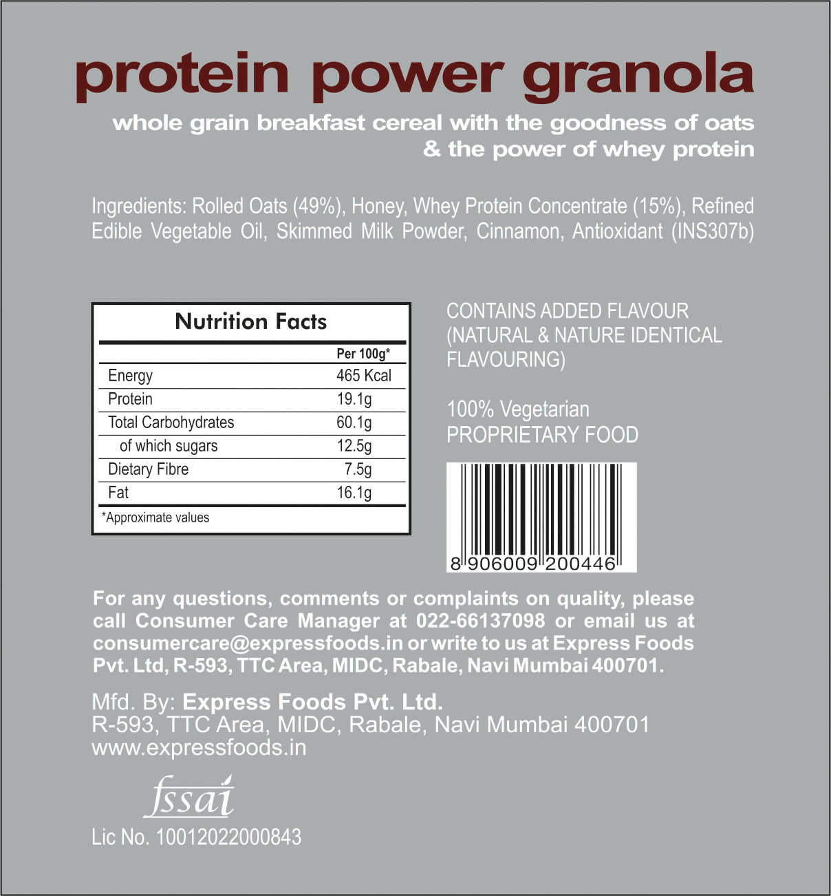 Protein Power Granola