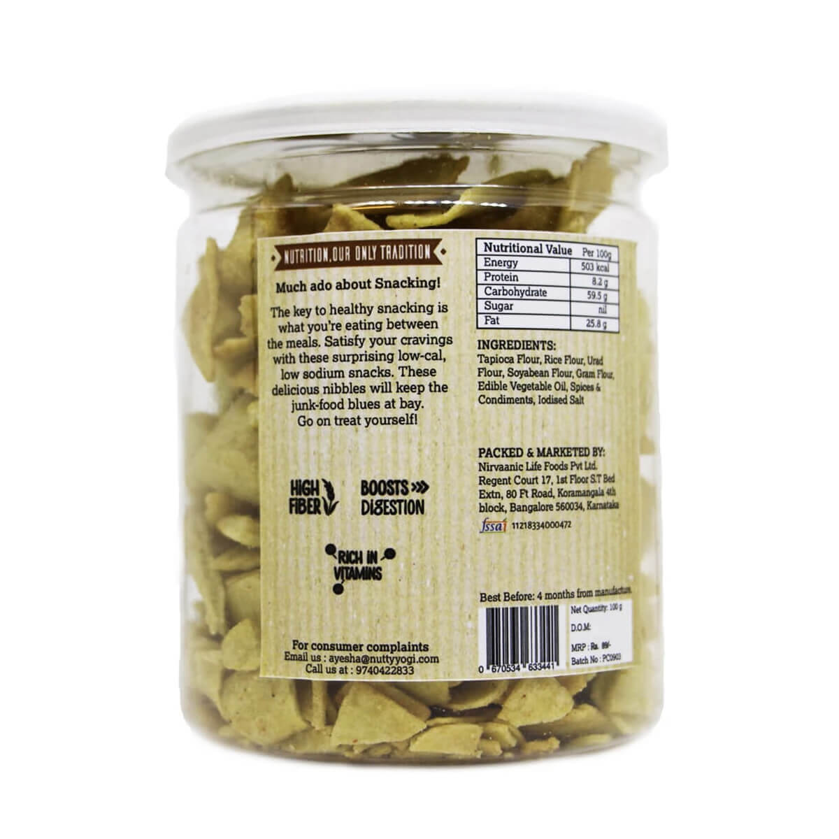 Nutty Yogi Pudina Chips 100g