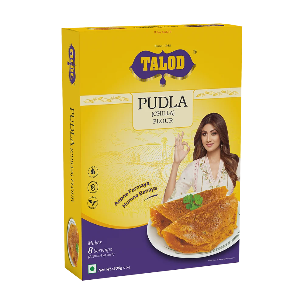 Pudla (Chilla) Instant Mix Flour – Healthy & Tasty, Makes 8 Servings, 200g