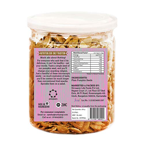 Nutty Yogi Raw Pumpkin Seeds 250 g