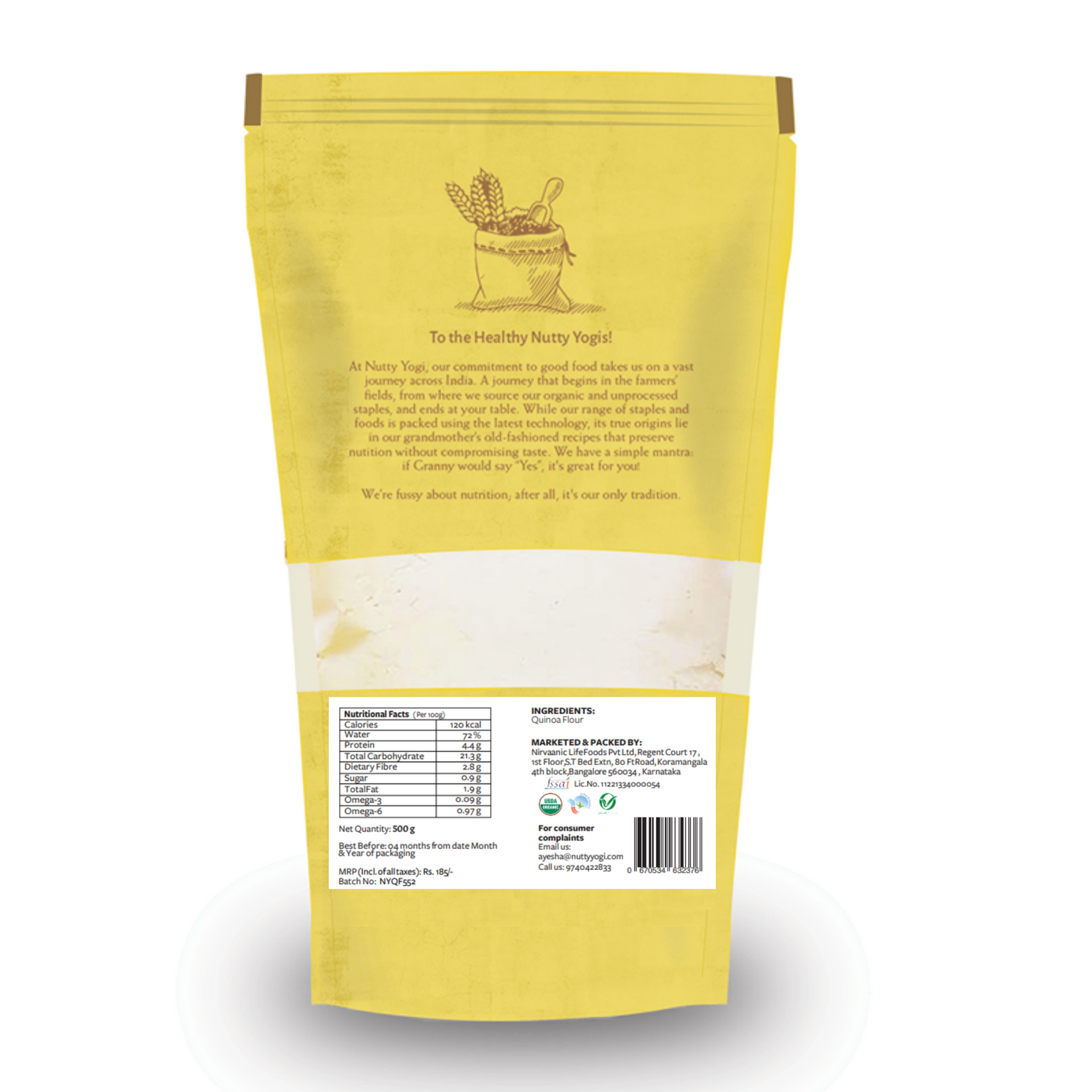 Nutty Yogi Organic Quinoa Flour