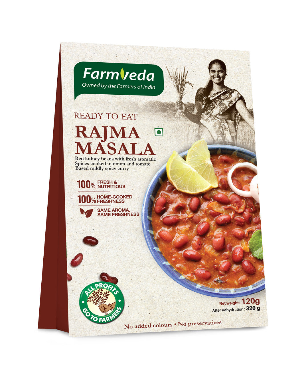 Farmveda Ready to Eat Rajma Masala | Authentic Homemade Indian Taste | Quick & Convenient Meal