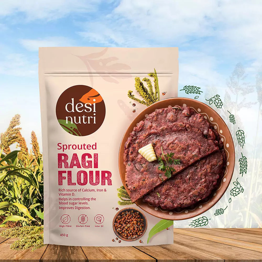 Sprouted Ragi Flour - 450g