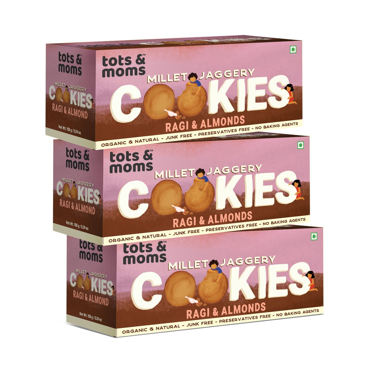 Ragi & Almonds Cookies - Pack of 3