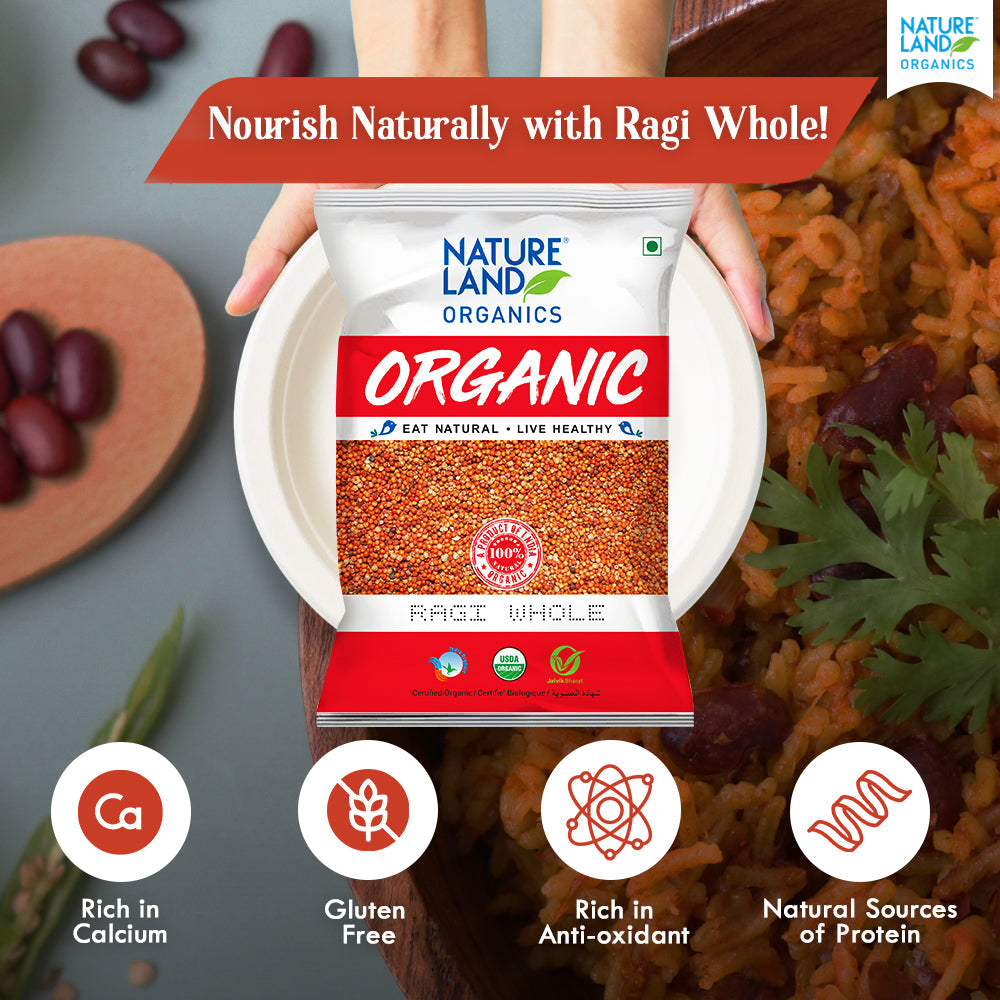 Organic Ragi Whole 1 Kg