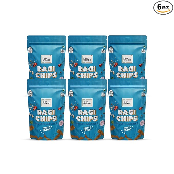 Chef Urbano Ragi Chips Indian Masala 85g