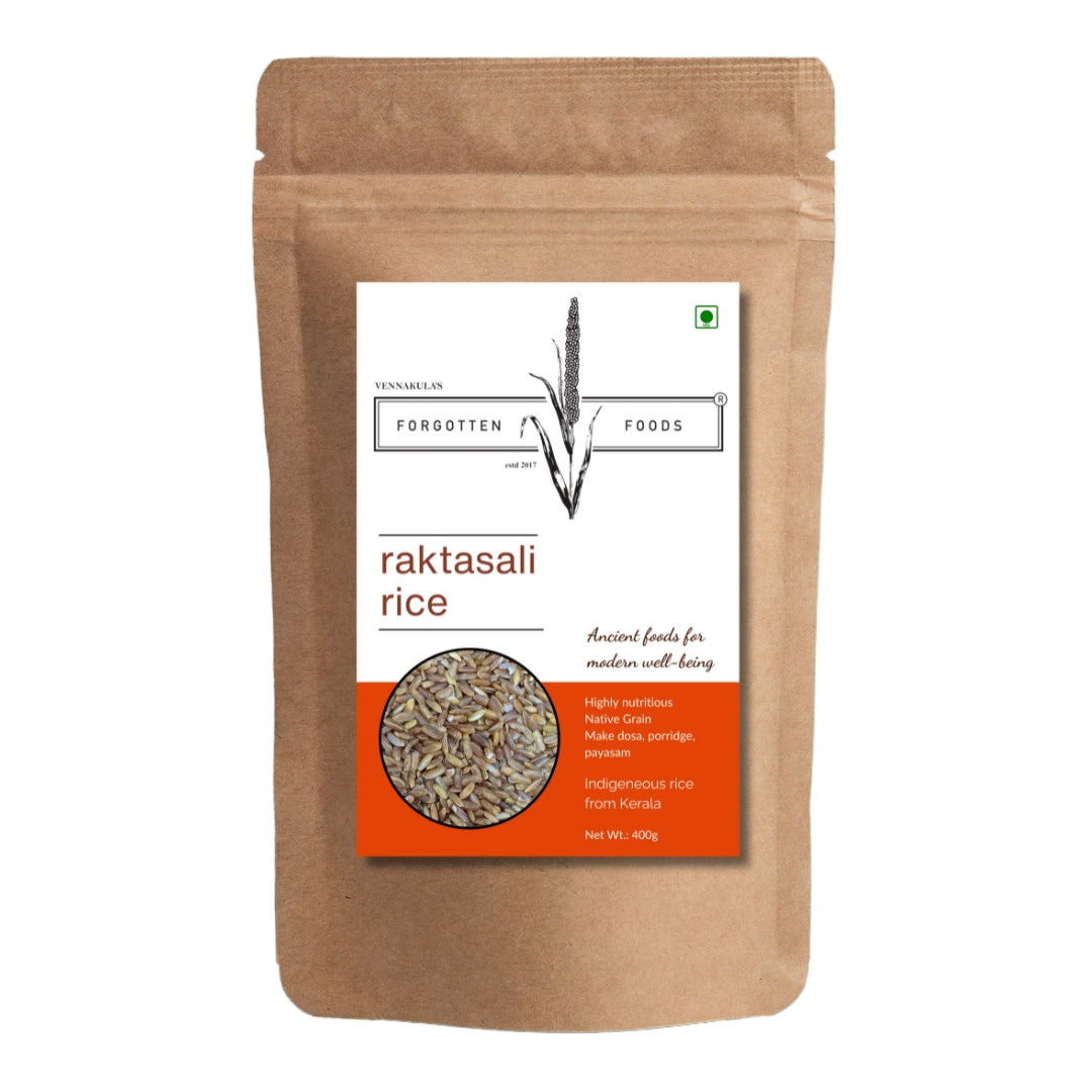 Raktasali Rice: The Iron-Rich Red Rice from Kerala - 400g