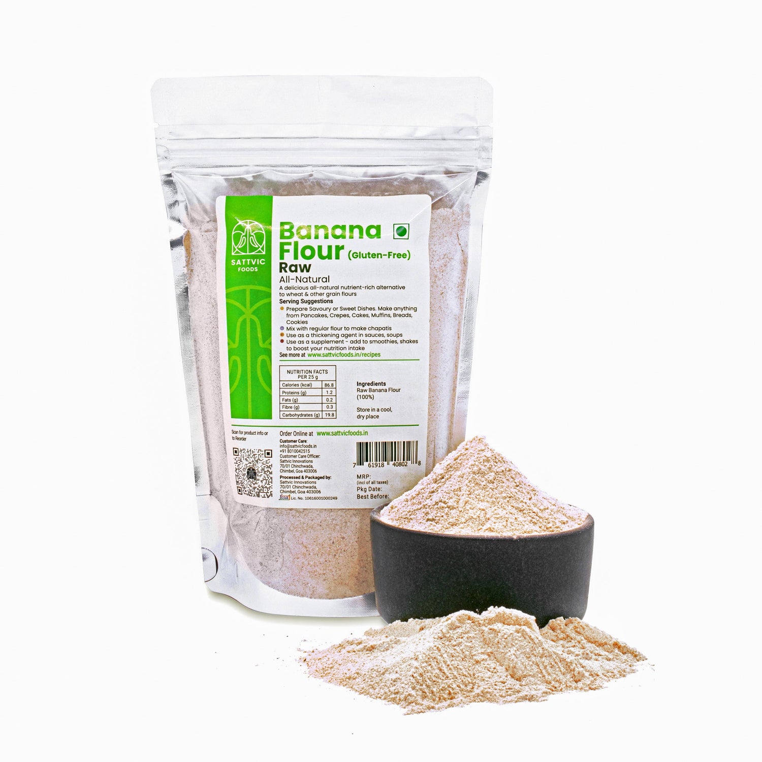 Raw Banana Flour | Natural Gluten-Free | Superfood