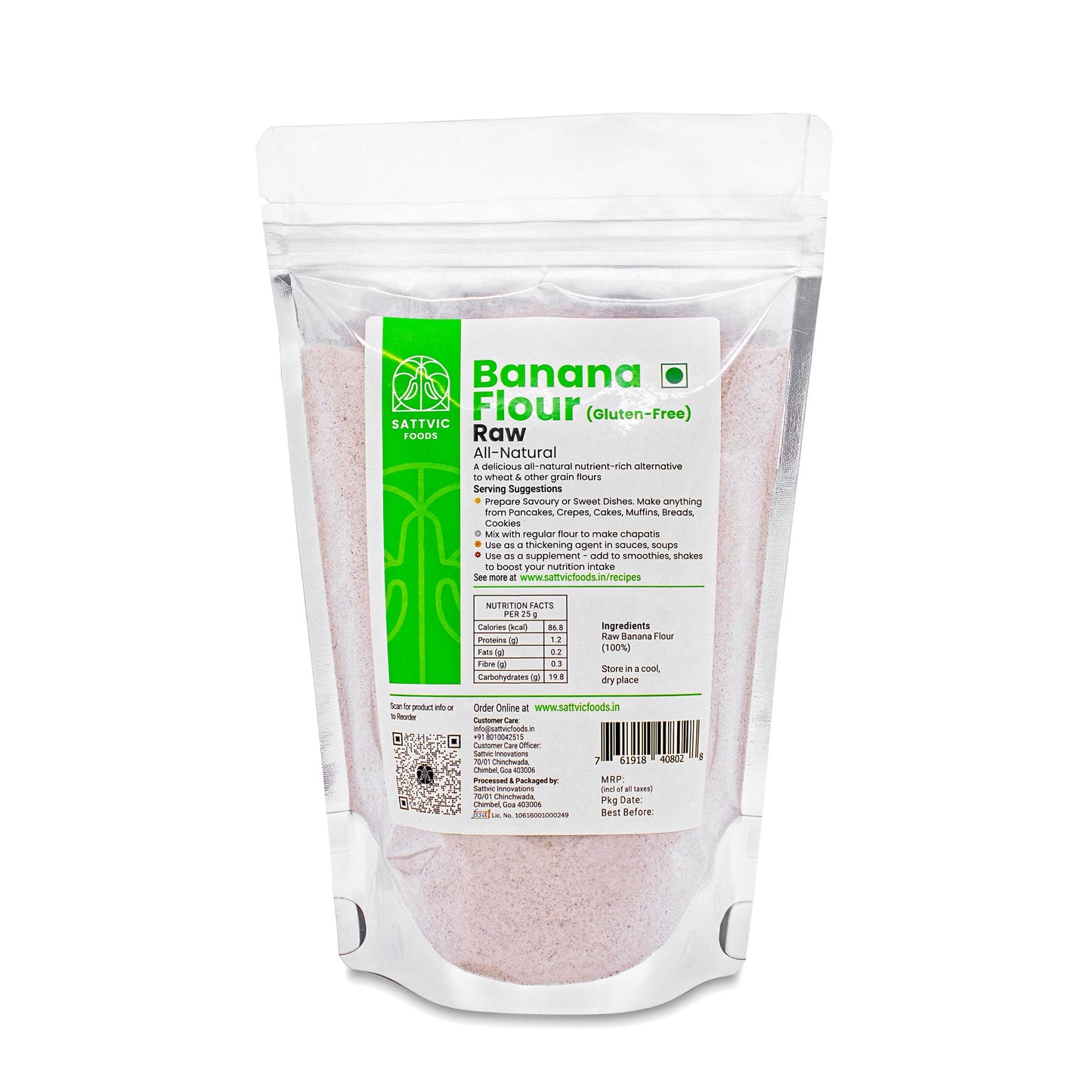 Raw Banana Flour | Natural Gluten-Free | Superfood