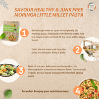 Moringa Little Millet Macaroni Pasta