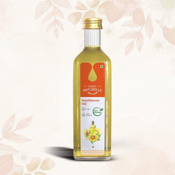 Cold Pressed & Wood Pressed Sunflower Oil | Finest Certified Organic Sunflower Oil | 100% Natural