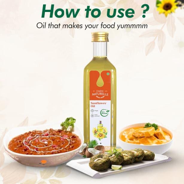 Cold Pressed & Wood Pressed Sunflower Oil | Finest Certified Organic Sunflower Oil | 100% Natural