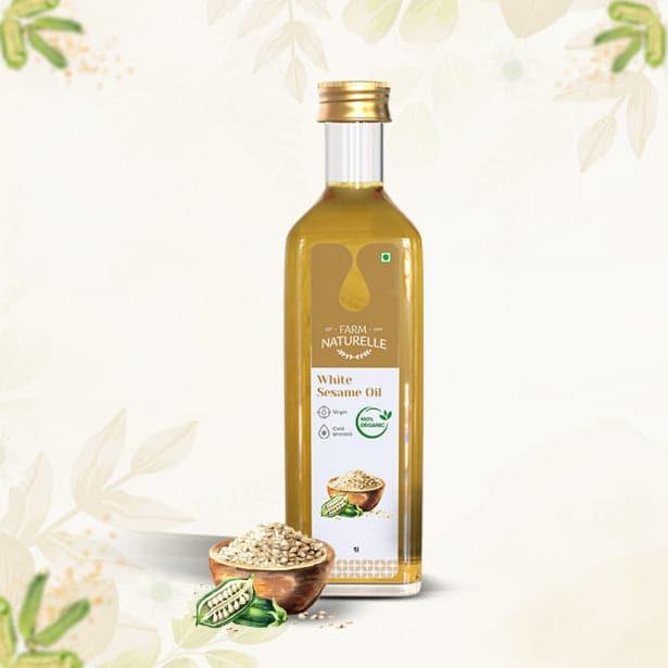 Cold Pressed White Sesame Seed Cooking Oil | 100% Pure