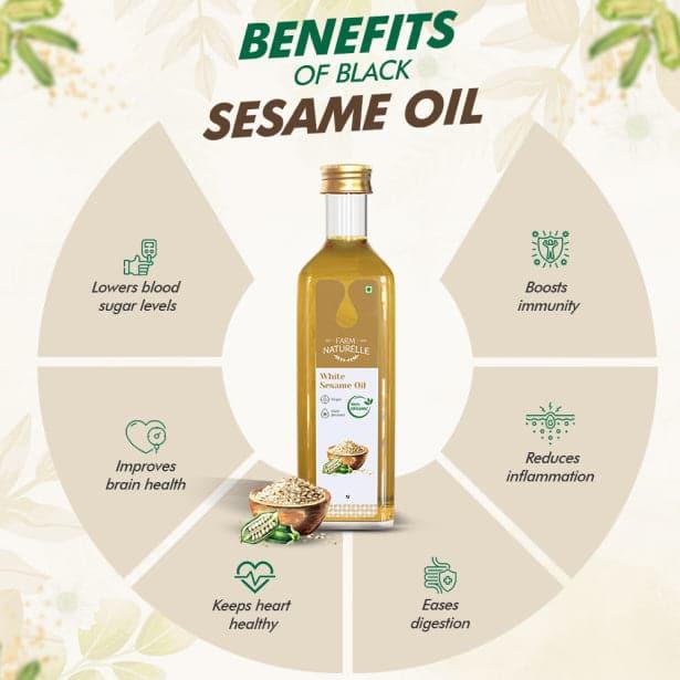 Cold Pressed White Sesame Seed Cooking Oil | 100% Pure