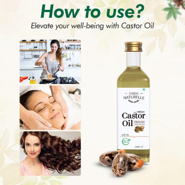 100% Pure Natural Organic Castor Seed Oil (Hindi-Arandi Oil)