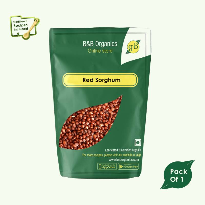 Organic Red Sorghum (Jowar/Jonna/Jola)