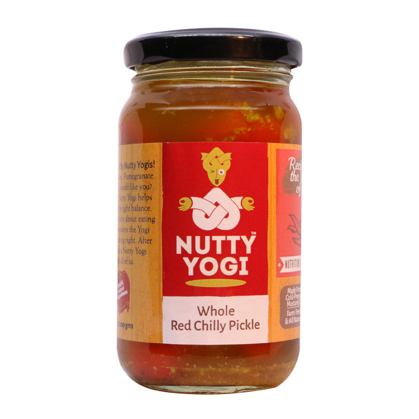 Nutty Yogi Banarasi Whole Red Chilli Pickle 200g