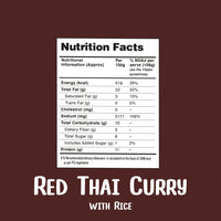 Red Thai Curry Rice, 108g - Ready to Eat | Instant Food | No Added Preservatives