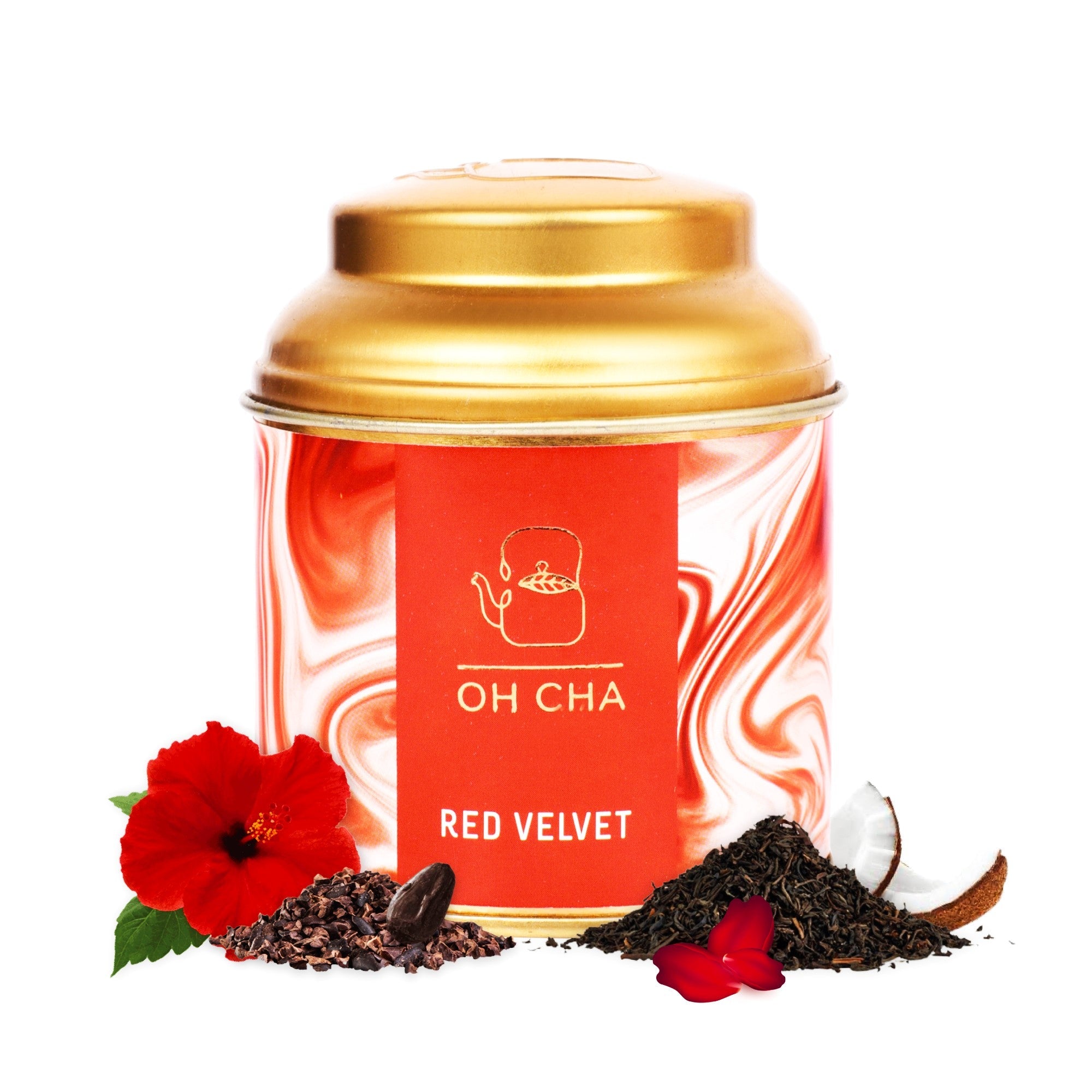 Oh Cha Red Velvet Tea - 35 gms - Veeha Foods