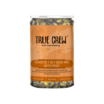 TRUE CREW Roasted  7 in 1 Seed Mix With Fruit Bottle 200 g