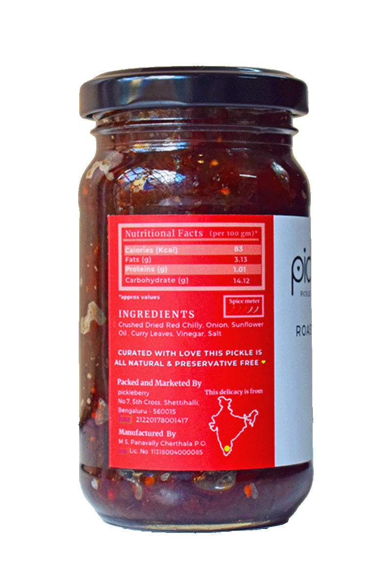 Pickleberry Homemade Roasted Red Chilli Pickle