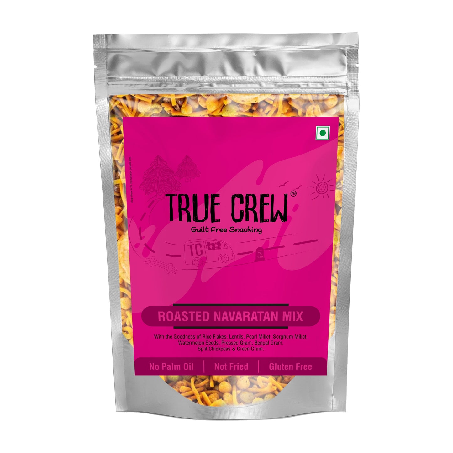 TRUE CREW Roasted Navratan Mix Pouch 150 g