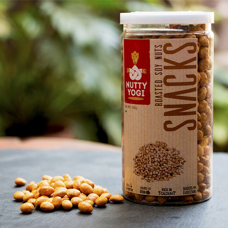 Nutty Yogi Roasted Soy Nuts 100g (pack of 1)