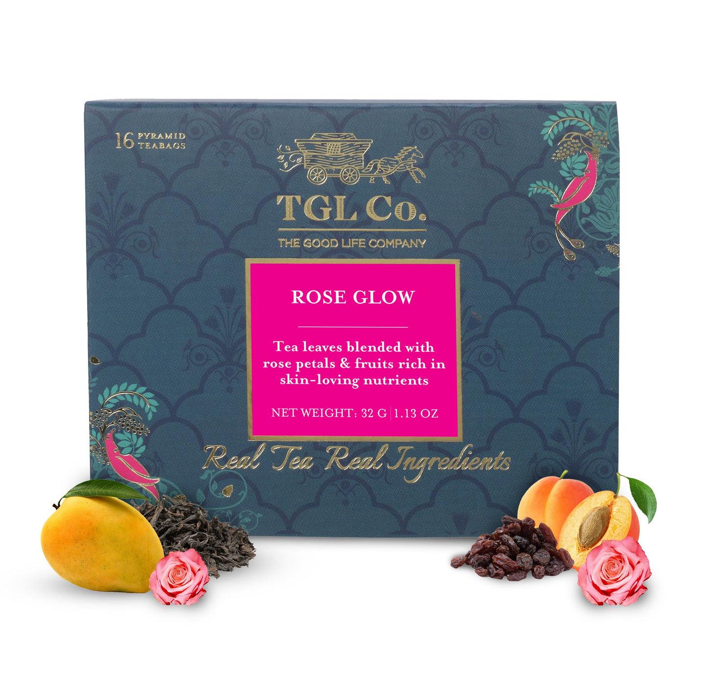 Rose Glow Black Tea Bags / Loose leaves