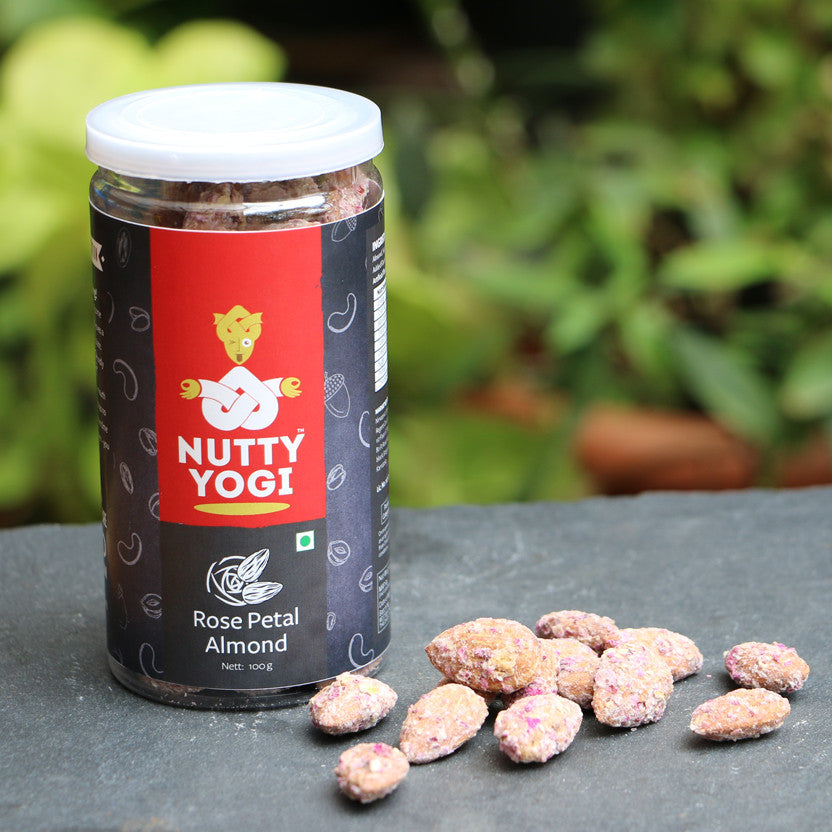 Nutty Yogi Rose Petal Almonds 100g