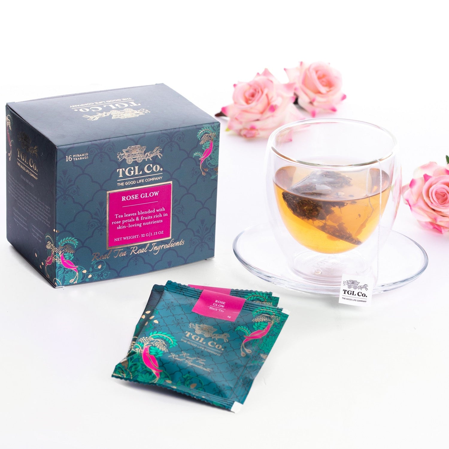 Rose Glow Black Tea Bags / Loose leaves