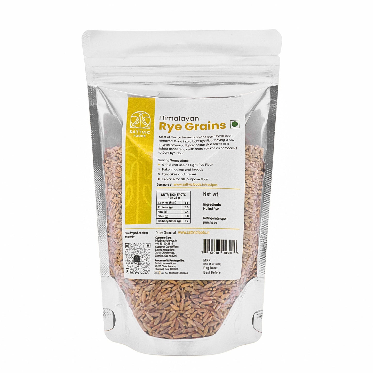 Himalayan Rye Grains | Rich in Dietary Fibre