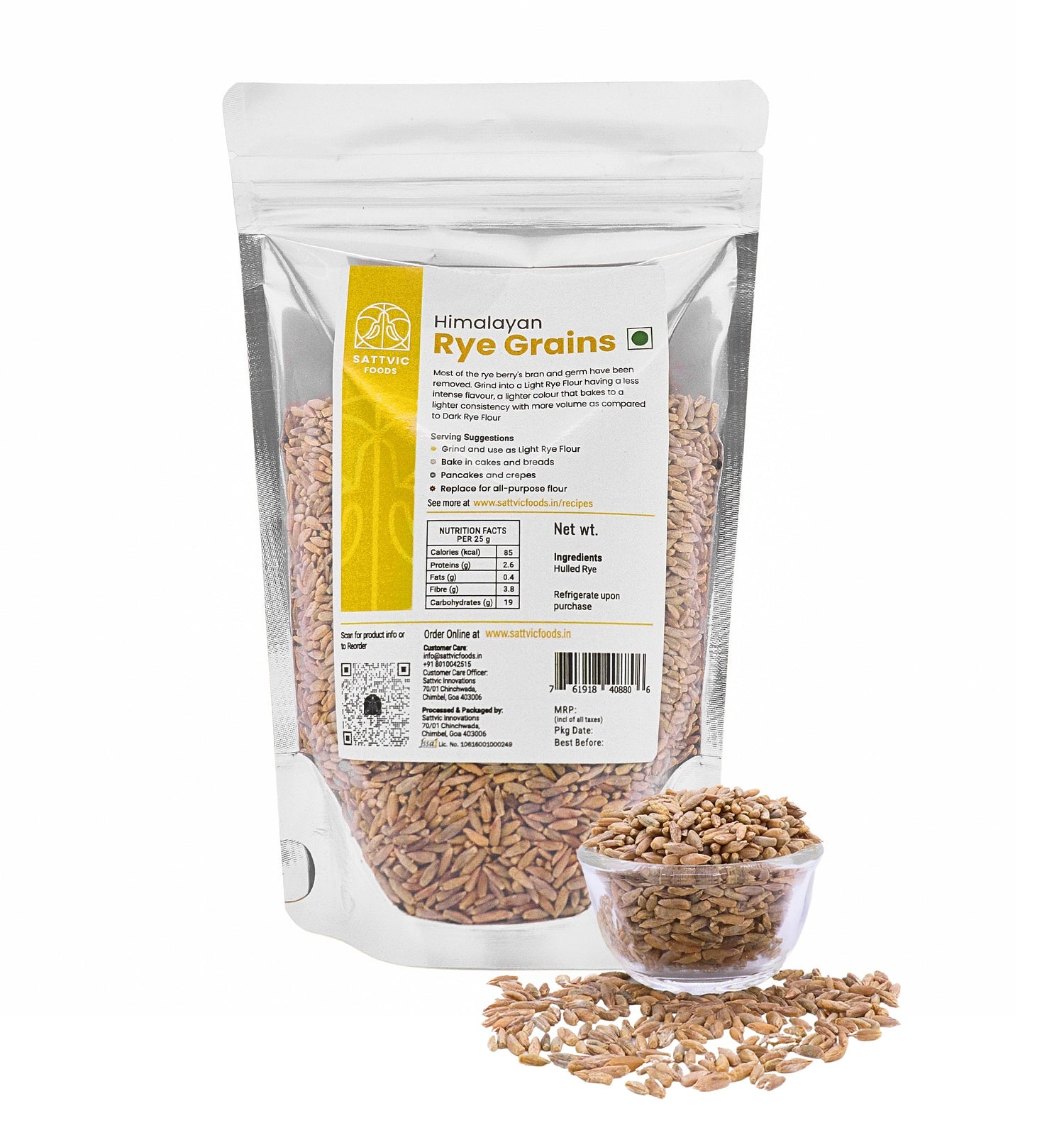 Himalayan Rye Grains | Rich in Dietary Fibre