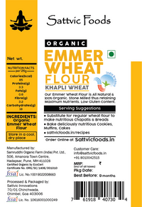 Emmer Wheat Flour / Khapli Atta | Certified Organic