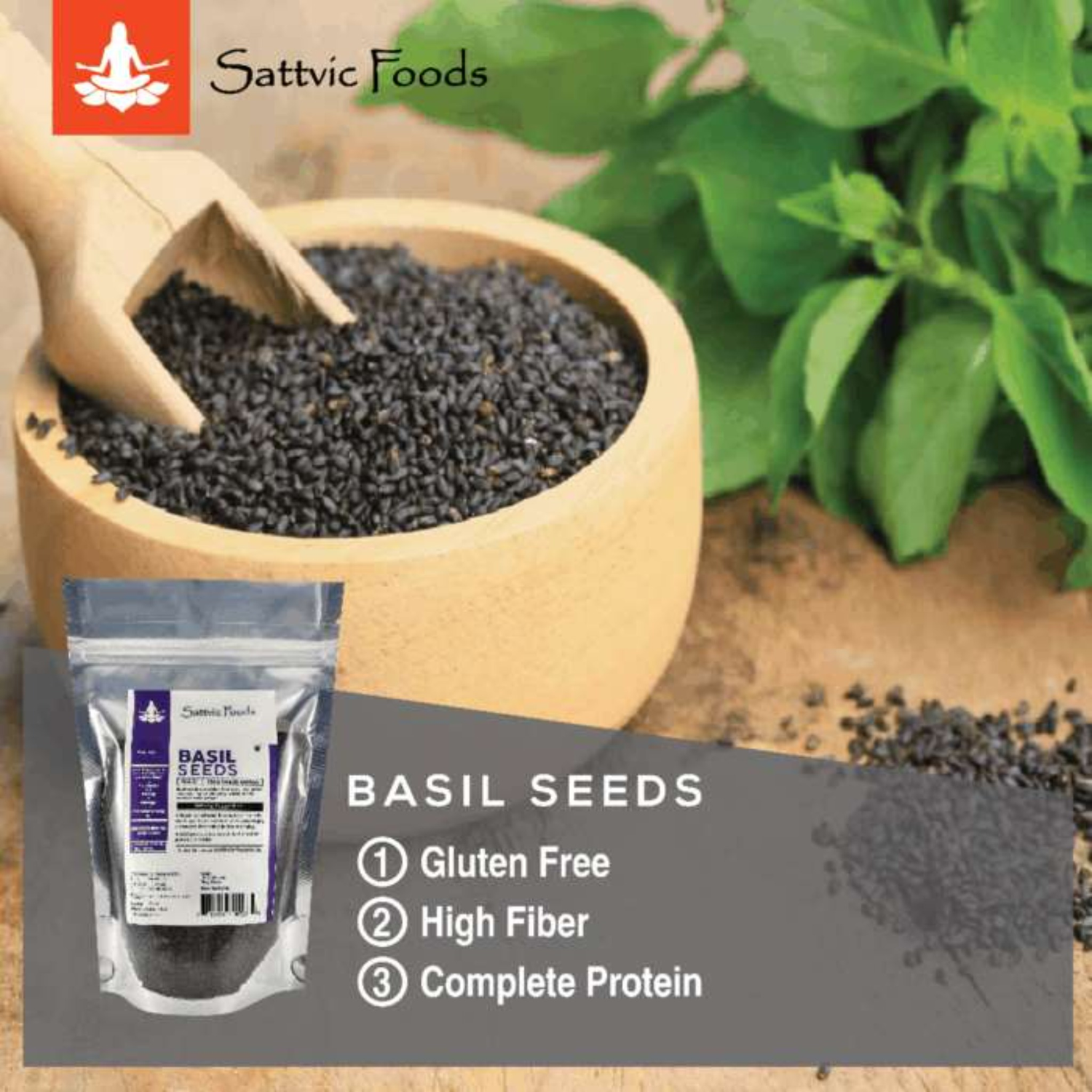 Basil Seeds (Sabja / Indian Chia seeds)