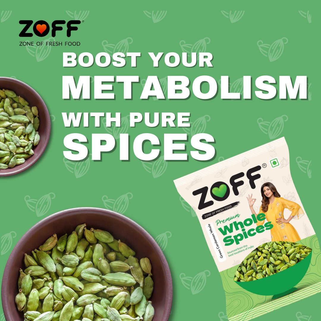 ZOFF Green Cardamom | Choti Elaichi Whole | 100% Natural