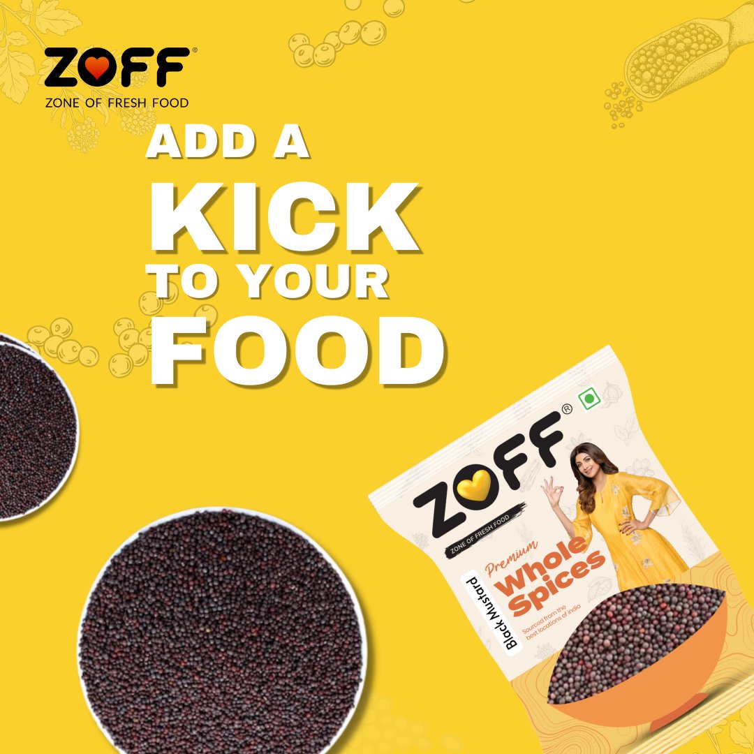 ZOFF Black Mustard Seeds | Kala Sarso Whole