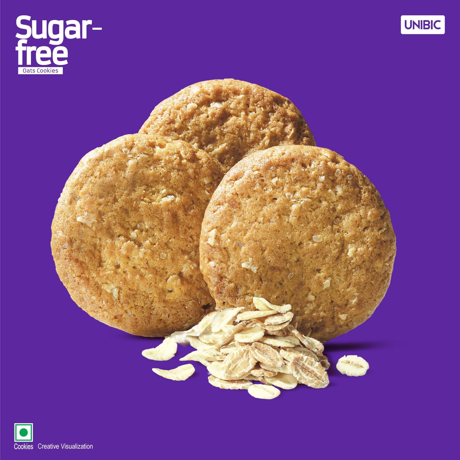 UNIBIC : Sugar Free Oats Cookies, 225g