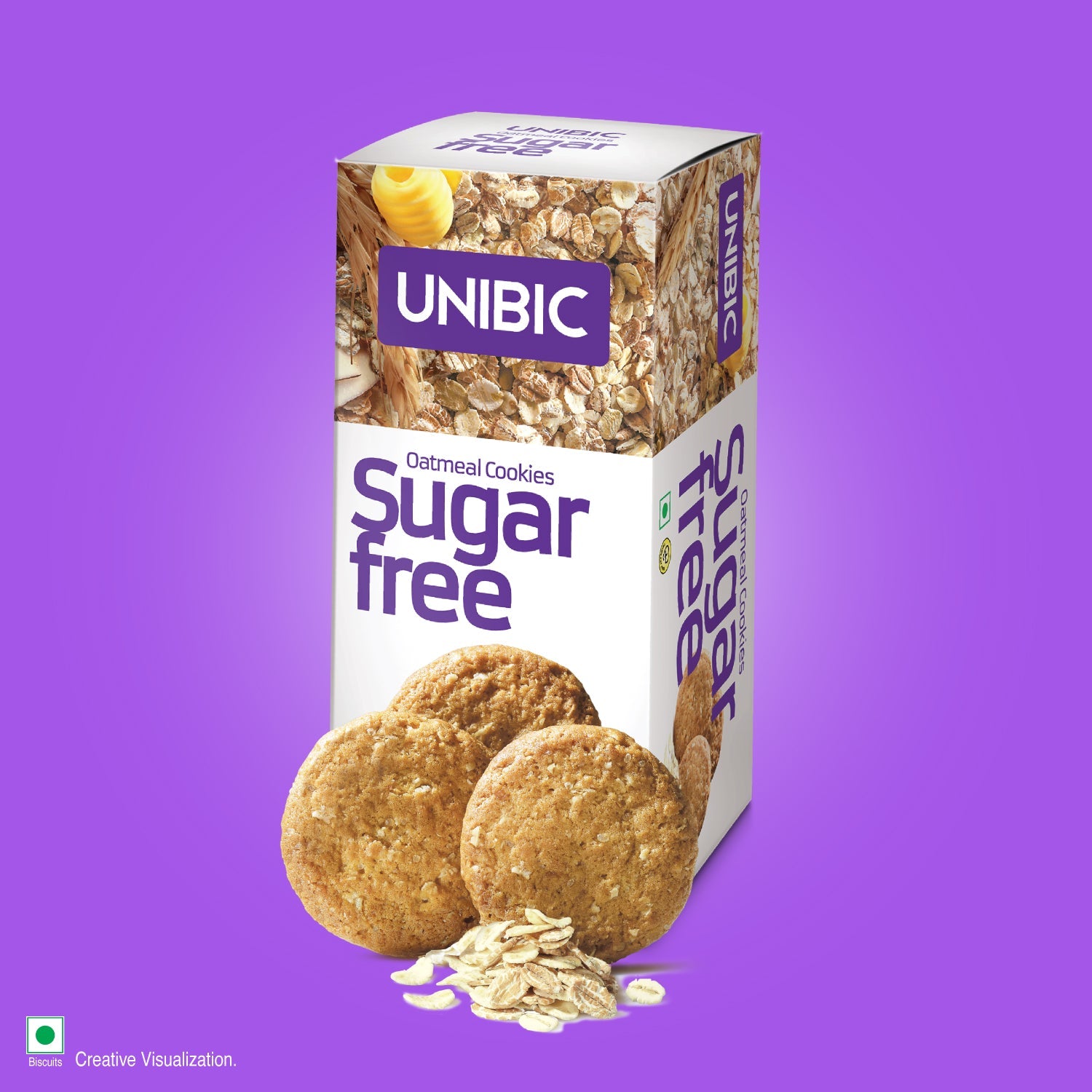 UNIBIC : Sugar Free Oatmeal Cookies, 75g