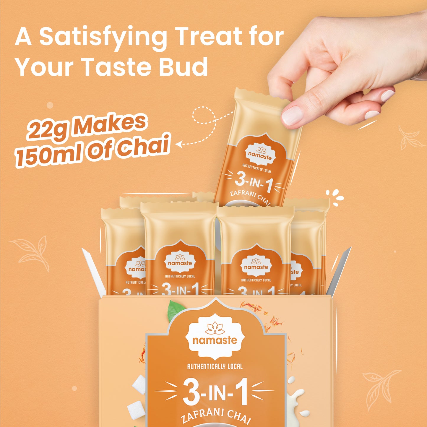 Namaste Chai Zafrani Chai (22g X 10 Sachets) - 220 gms